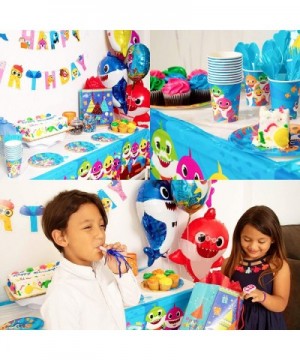 Baby Little Shark Party Supplies - 125Pc Birthday Decor Set - By - Decorations and Supplies Include Favors- Banner- Balloons-...