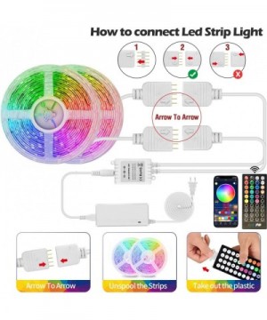 Bluetooth LED Light Strip 65.6FT/20M 5050 RGB Strip Lights Music Sync Color Changing Rope Lights Flexible Tape Light Kit with...