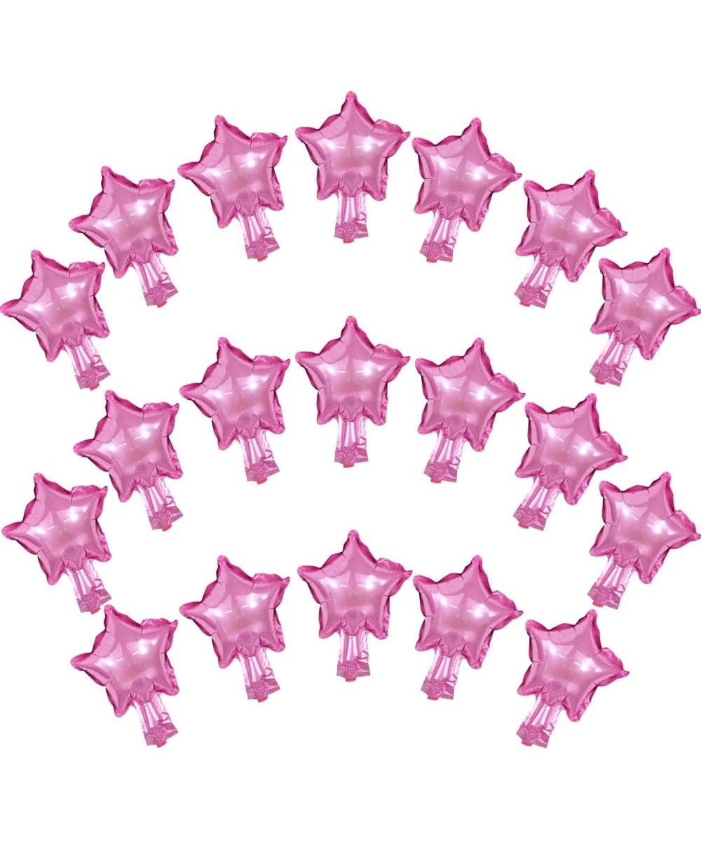 100 Pcs 5" Pink Star Shaped Balloons Foil Balloons Mylar Balloons for Baby Shower- Gender Reveal- Wedding- Birthday or Engage...