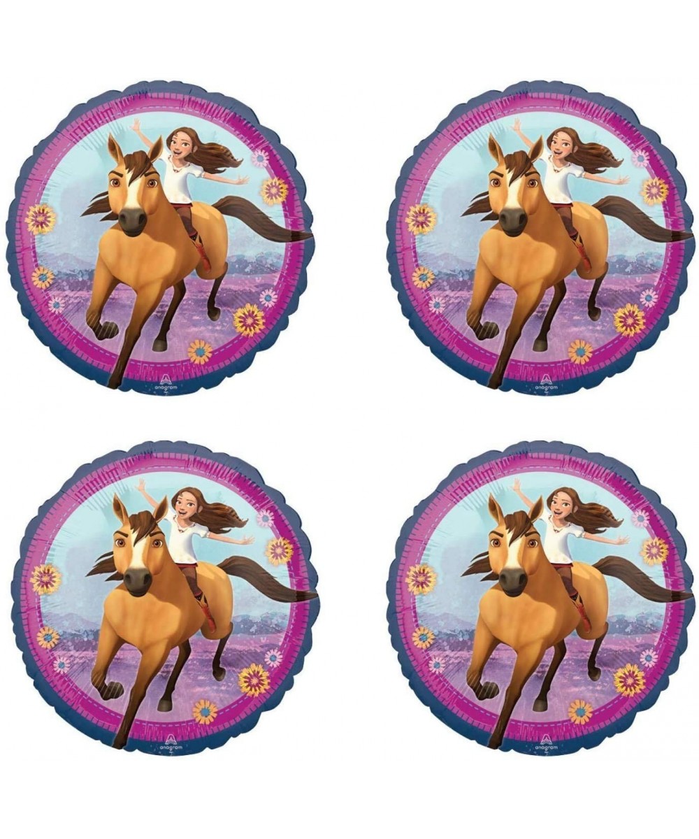 Spirit Riding Free Party Balloons - Set of 4 Western Cowgirl Themed Spirit Ride Birthday Balloon Bundle Pack Decorations from...