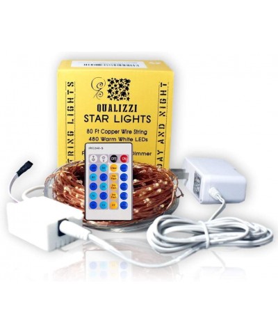 Starry Lights with Remote Control/Dimmable (80Ft/480LEDs). Very Pretty Bright Fairy Light Effects on LED Copper Wire String L...