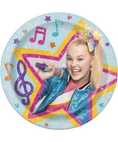 JoJo Siwa Party Supplies Pack Serves 16 9" Plates Luncheon Napkins Cups and Table Cover with Birthday Candles (Bundle for 16)...