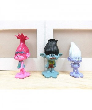 12PCS troll doll cake topper- troll doll cake and cup cake topper- troll doll mini toys- troll doll children's birthday showe...