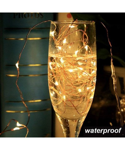 5M Copper Wire LED String Lights Waterproof Twinkle Fairy Lights Outdoor Christmas USB Lights String Tree Lights for Outdoor ...