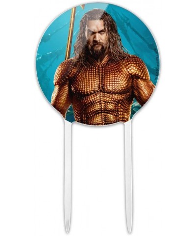 Acrylic Aquaman Movie Jason Mamoa Full Costume Cake Topper Party Decoration for Wedding Anniversary Birthday Graduation - CK1...