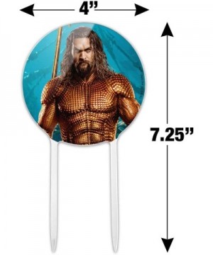 Acrylic Aquaman Movie Jason Mamoa Full Costume Cake Topper Party Decoration for Wedding Anniversary Birthday Graduation - CK1...