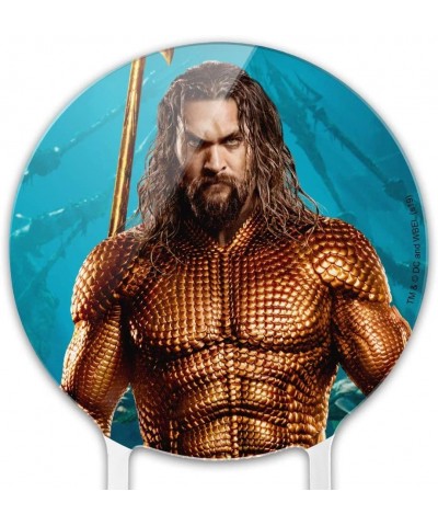 Acrylic Aquaman Movie Jason Mamoa Full Costume Cake Topper Party Decoration for Wedding Anniversary Birthday Graduation - CK1...