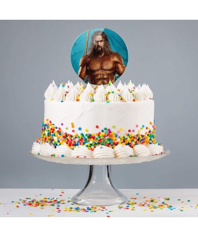 Acrylic Aquaman Movie Jason Mamoa Full Costume Cake Topper Party Decoration for Wedding Anniversary Birthday Graduation - CK1...