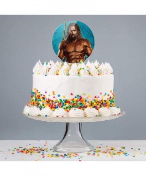 Acrylic Aquaman Movie Jason Mamoa Full Costume Cake Topper Party Decoration for Wedding Anniversary Birthday Graduation - CK1...