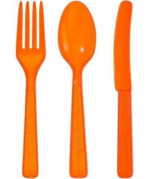 Party Dimensions- Orange 48 Count Plastic Cutlery Combo- 16 Servings - Orange - CG11MM56JE9 $7.18 Tableware