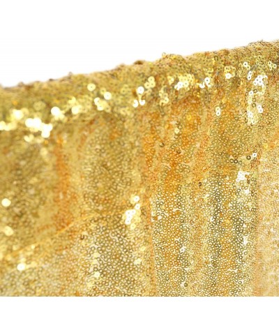 4ftx6.5ft Gold Sequin Backdrop for Baby Shower Party Sequin Backdrop for Christmas - Gold - CN18950EZDD $10.35 Photobooth Props