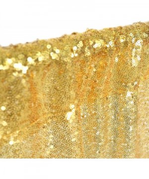 4ftx6.5ft Gold Sequin Backdrop for Baby Shower Party Sequin Backdrop for Christmas - Gold - CN18950EZDD $10.35 Photobooth Props