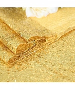 4ftx6.5ft Gold Sequin Backdrop for Baby Shower Party Sequin Backdrop for Christmas - Gold - CN18950EZDD $10.35 Photobooth Props