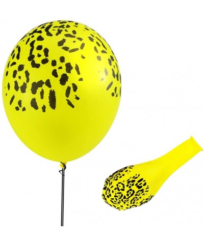50 Pcs 12in Safari Assortment Biodegradable Latex Balloons- Leopard Print Tiger Stripe Speckle Latex Balloons- Animal World B...