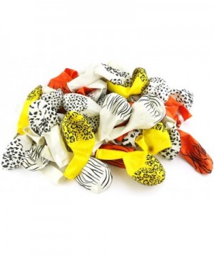 50 Pcs 12in Safari Assortment Biodegradable Latex Balloons- Leopard Print Tiger Stripe Speckle Latex Balloons- Animal World B...