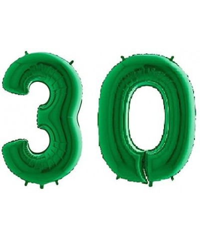 Giant Green Number '30' Balloon Decoration - Party Supplies - CB183YZ9TZX $12.52 Balloons