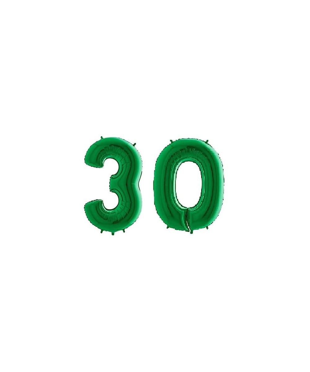 Giant Green Number '30' Balloon Decoration - Party Supplies - CB183YZ9TZX $12.52 Balloons