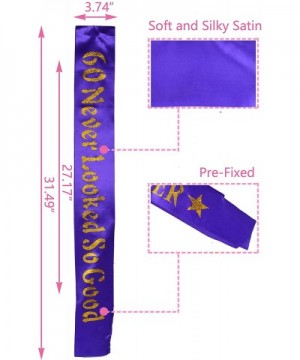 60th Birthday Gifts for Woman- 60th Birthday Tiara and Sash purple- HAPPY 60th Birthday Party Supplies- 60 & Fabulous Glitter...