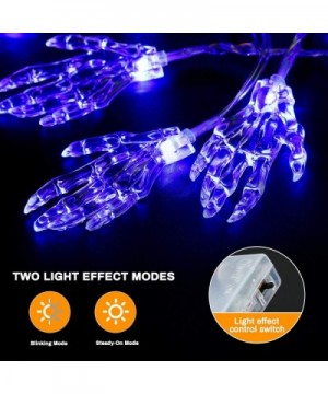 String Lights Decorative Hand Skeleton Lights String for Indoor Outdoor Decor- 2 Lighting Mode & Battery Powered (30 LEDs- 15...