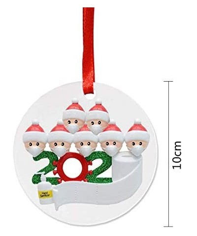 Personalized 2020 Christmas Ornaments Quarantine Toilet Paper Customized Name for Family Friends Gifts Xmas Tree Decorations ...