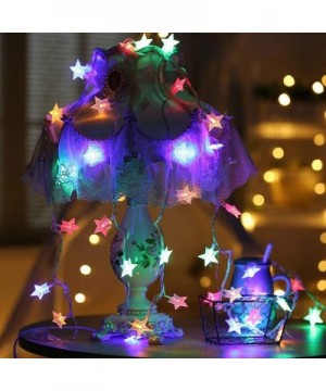 Star String Lights- Star Fairy Lights String Battery Operated 20 Ft 40pcs LED Twinkle Lights Indoor for Kids Patio Wedding Be...