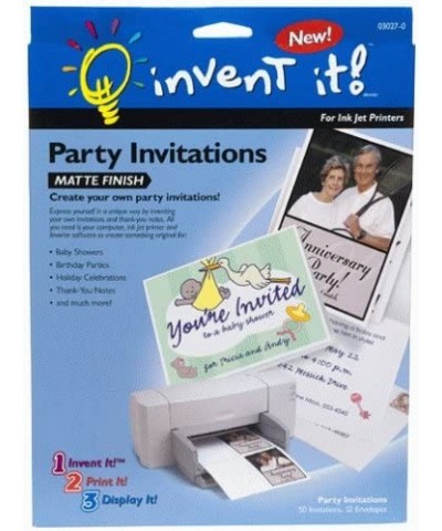 Invent It! Matte Finish Party Invitations - CS11113A86K $7.33 Invitations