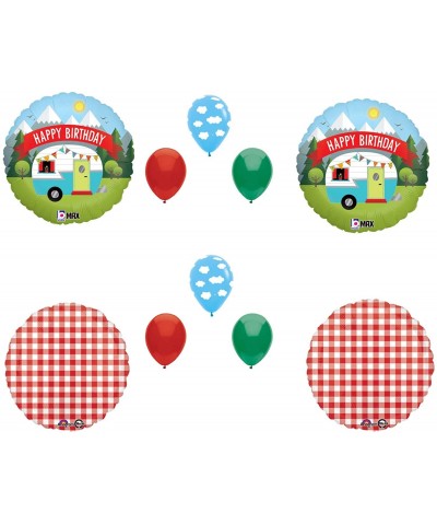 Happy Camper Camping Birthday Party Balloons Decoration Supplies Glamping - CQ18UALSMSR $16.01 Balloons