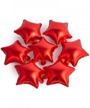 Star-Shaped Balloon 10 inches Mini Foil Balloon 50 pcs Red Mylar Balloons - Red - CI18UK7RLHM $9.85 Balloons