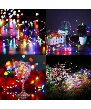 Fairy Lights String 10M 100LED- Battery Powered Copper Wire Lights for Indoor/Outdoor/Christmas/Wedding/Garden etc. 2 Pack (M...