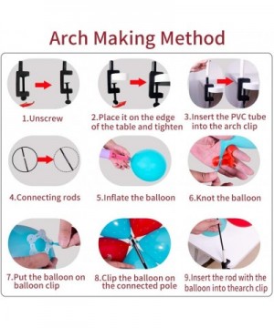 Table Balloon Arch Kit- Adjusted According To Different Table Size-Complimentary 1 balloon manual pump- 2 balloon knotter Use...