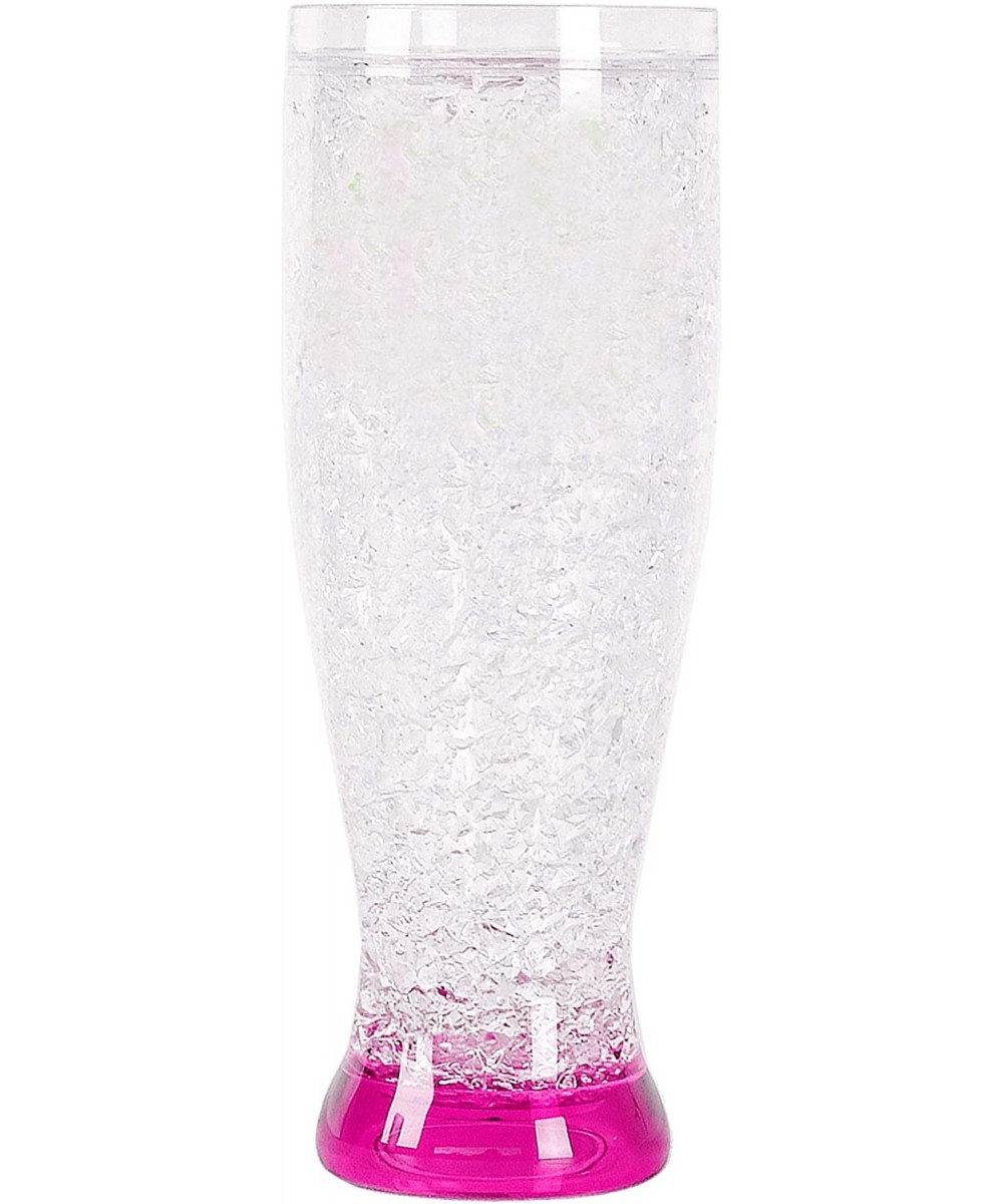 Crystal Freezer Pilsner - Double Wall Insulation for Cold Drinks- Pink- 16 Oz - Pink - CH190008NT4 $11.80 Tableware