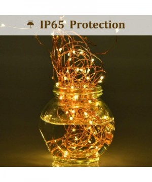 Solar String Lights Outdoor- 100-LED Waterproof Copper Wire Solar Powered String Lights- Decorative Fairy Lights for Outdoor/...