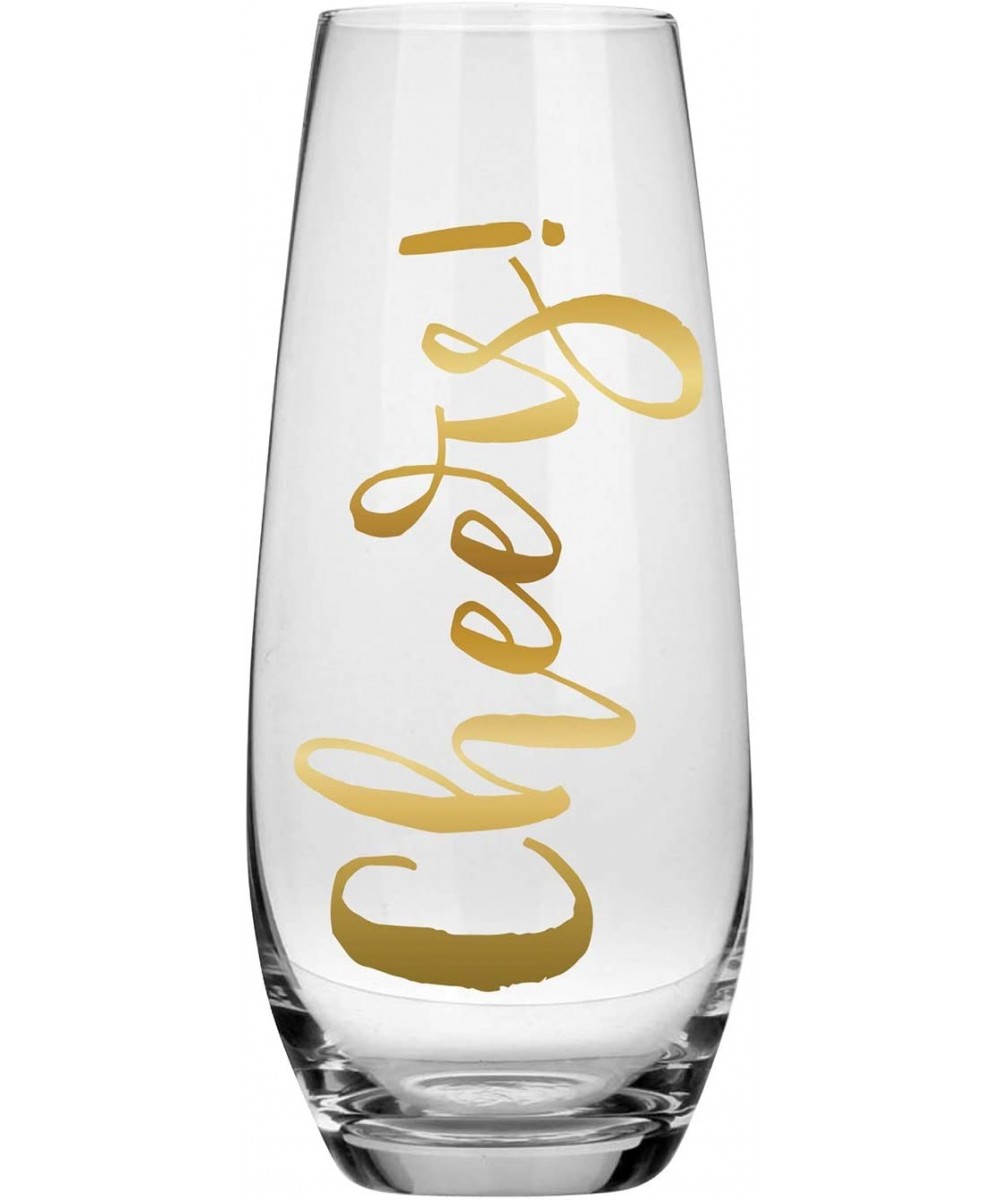 Slant Collections Stemless Champagne Glass- 10-Ounce- Cheers - Cheers - CA186TIESSR $13.94 Favors