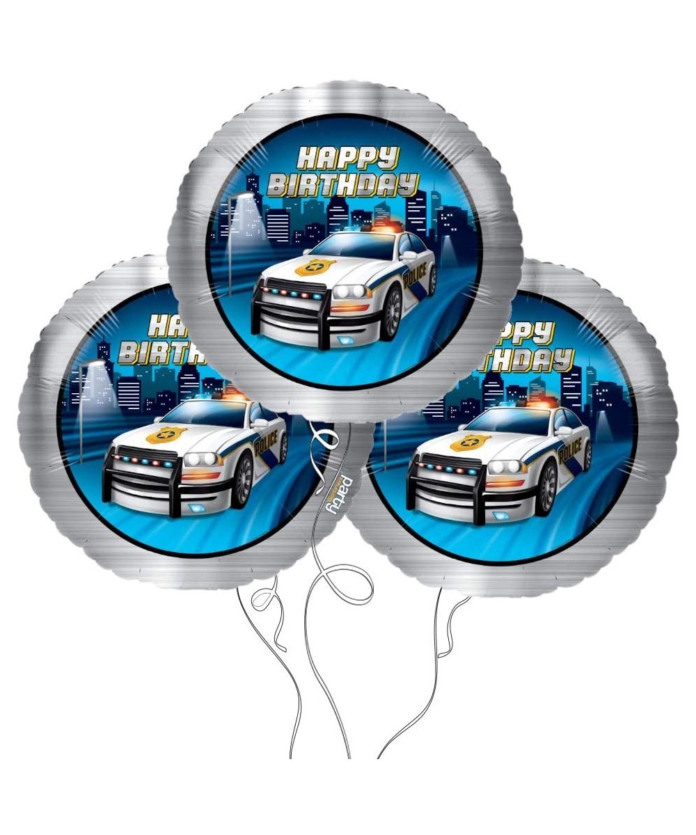 Police Party Mylar Party Balloons - 3 Pack - Mylar Balloons - 3 Pack - CR18T87DMDQ $11.26 Party Packs