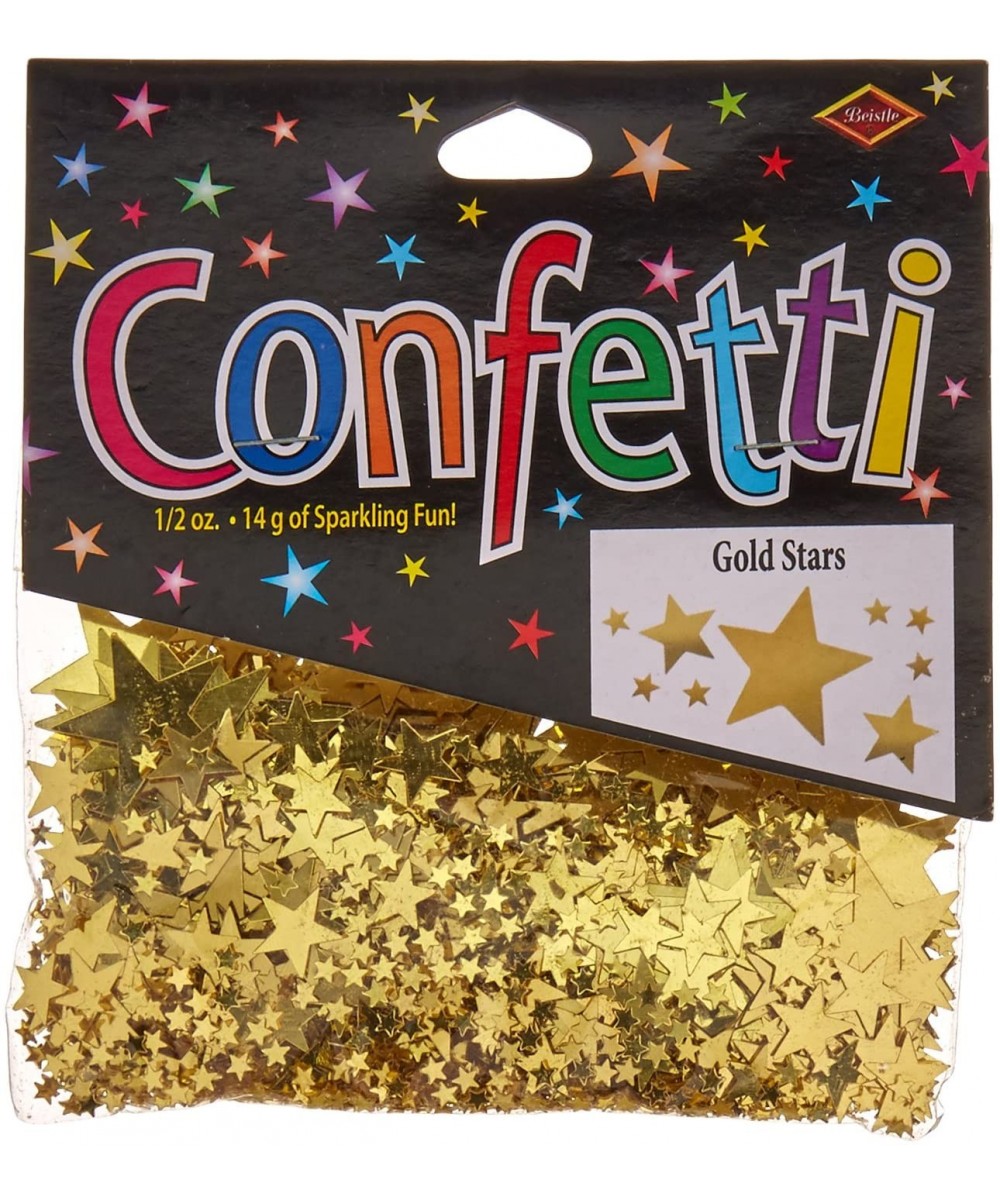 Gold Stars Confetti- 1/2-Ounce - C711BX1E0JT $3.36 Confetti