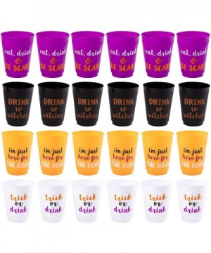 Halloween Plastic Party Cups (16 oz- 4 Colors- 24-Pack) - CU18EM2K39A $13.59 Tableware