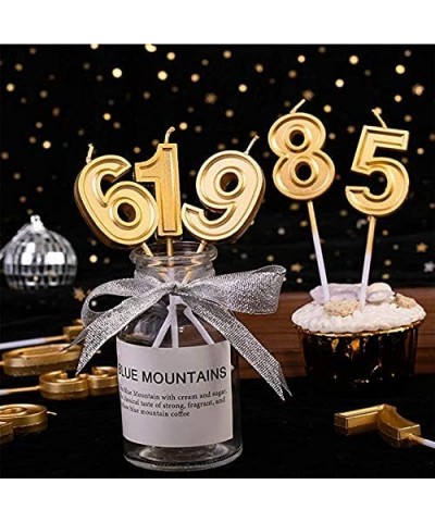 Number Birthday Candle (Golden- 0) - Golden - CB19HA4RY7Q $4.52 Birthday Candles