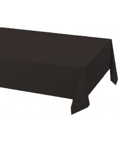 Creative Converting Touch of Color Plastic Lined Table Cover- 54 by 108-Inch- Black Velvet (2 Pack) - CC17YI5TREY $11.68 Tabl...