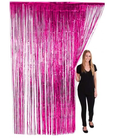 Tall Foil Fringe Curtains Glossy Metallic Tinsel for Party Photo Backdrop Birthday- Gatherings- Holiday- Wedding Decorations-...