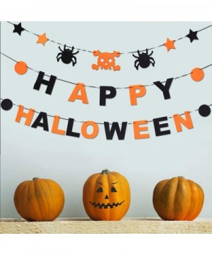 3 Pack Happy Halloween Banner Bunting- Halloween Theme Party Decorations Banner Decoration for Halloween Party Favor - CA19GT...