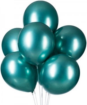 12 Inch Green Metallic Chrome Balloons Latex Helium Party Balloon-Pack of 25 - 12 Inch-metallic Green - CY196D307AL $8.20 Bal...