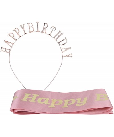 Happy Birthday Sash and Happy Birthday Tiara- Set of 1 Birthday Girl Crown and 1 Birthday Girl Sash! Perfect Birthday Accesso...
