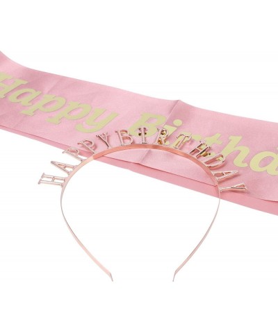 Happy Birthday Sash and Happy Birthday Tiara- Set of 1 Birthday Girl Crown and 1 Birthday Girl Sash! Perfect Birthday Accesso...