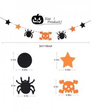 3 Pack Happy Halloween Banner Bunting- Halloween Theme Party Decorations Banner Decoration for Halloween Party Favor - CA19GT...