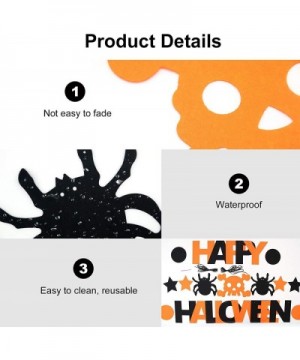 3 Pack Happy Halloween Banner Bunting- Halloween Theme Party Decorations Banner Decoration for Halloween Party Favor - CA19GT...