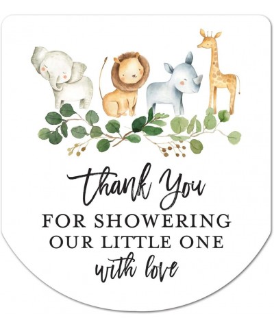 Baby Shower Hand Sanitizer Favor Stickers - Set of 60 Labels (Jungle Safari) - Jungle Safari - CT19EH7LLXZ $5.61 Favors