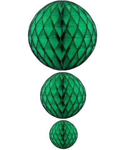 Dark Green Honeycomb Balls- Set of 3 (12 inch- 8 inch- 5 inch) - Dark Green - CU12O1H0KAT $7.32 Tissue Pom Poms