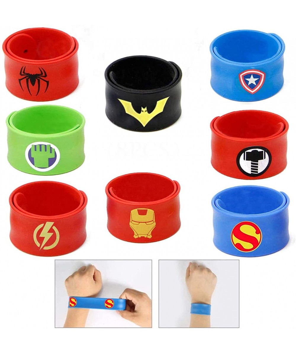 Slap Bracelets for Kids Party Supplies Favors Boy's Wristband Accessories Wrist Strap Gift Supplies (8-Pack) - CC18GAWOTO7 $6...