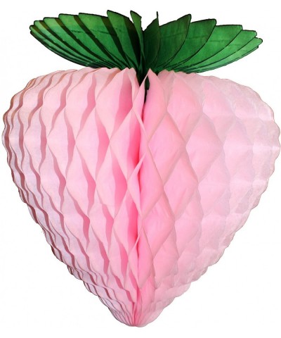 6-Pack 10 Inch Paper Strawberry Decoration- Pink - CG180LUMWLH $17.31 Tissue Pom Poms