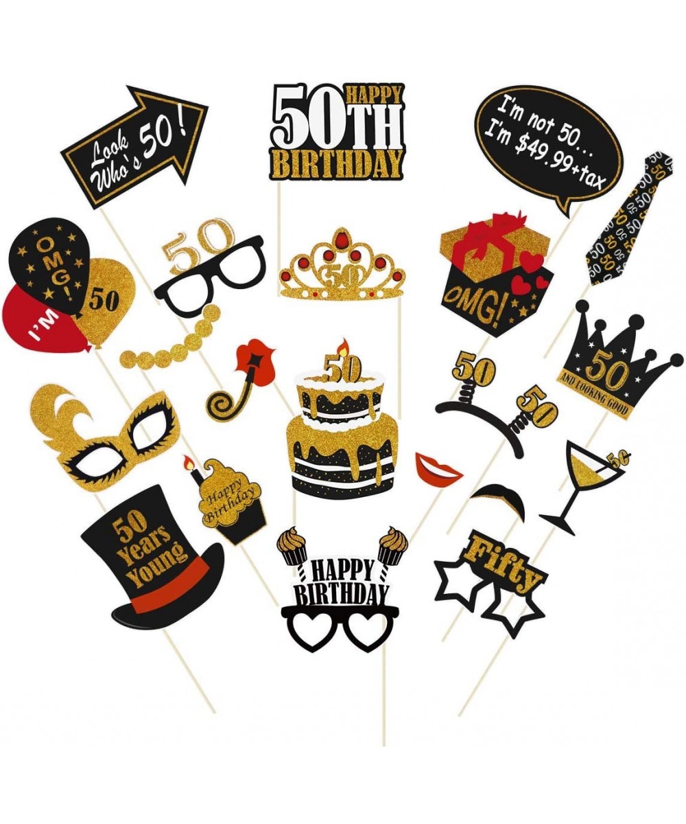 Photo Booth Props (50th Birthday Photo Props) - CZ18RT56L2M $9.87 Photobooth Props